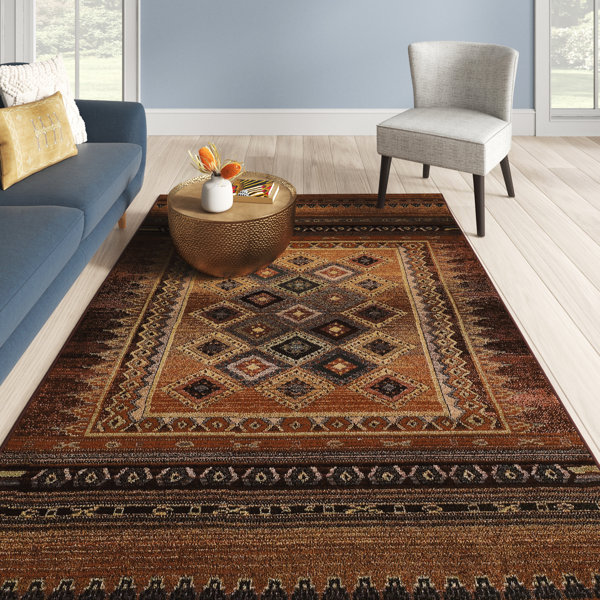 Langley Street Aveline Brown/Red Wine Rug & Reviews Wayfair.co.uk